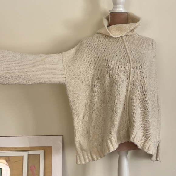 Eileen Fisher Organic Cotton Turtleneck Sweater Sz L - Picture 2 of 13